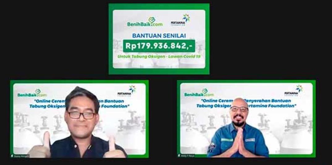 Lagu The Prayer Inspirasi Pertamina Foundation Berikan Bantuan 59 Tabung Oksigen ke Empat Kota