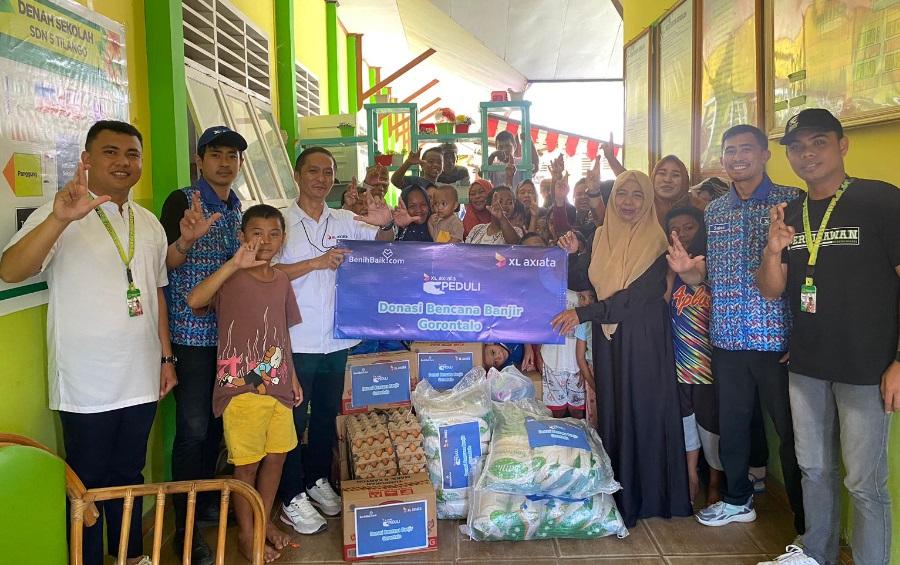 XL Axiata Peduli  Bencana Banjir Kabupaten Gorontalo